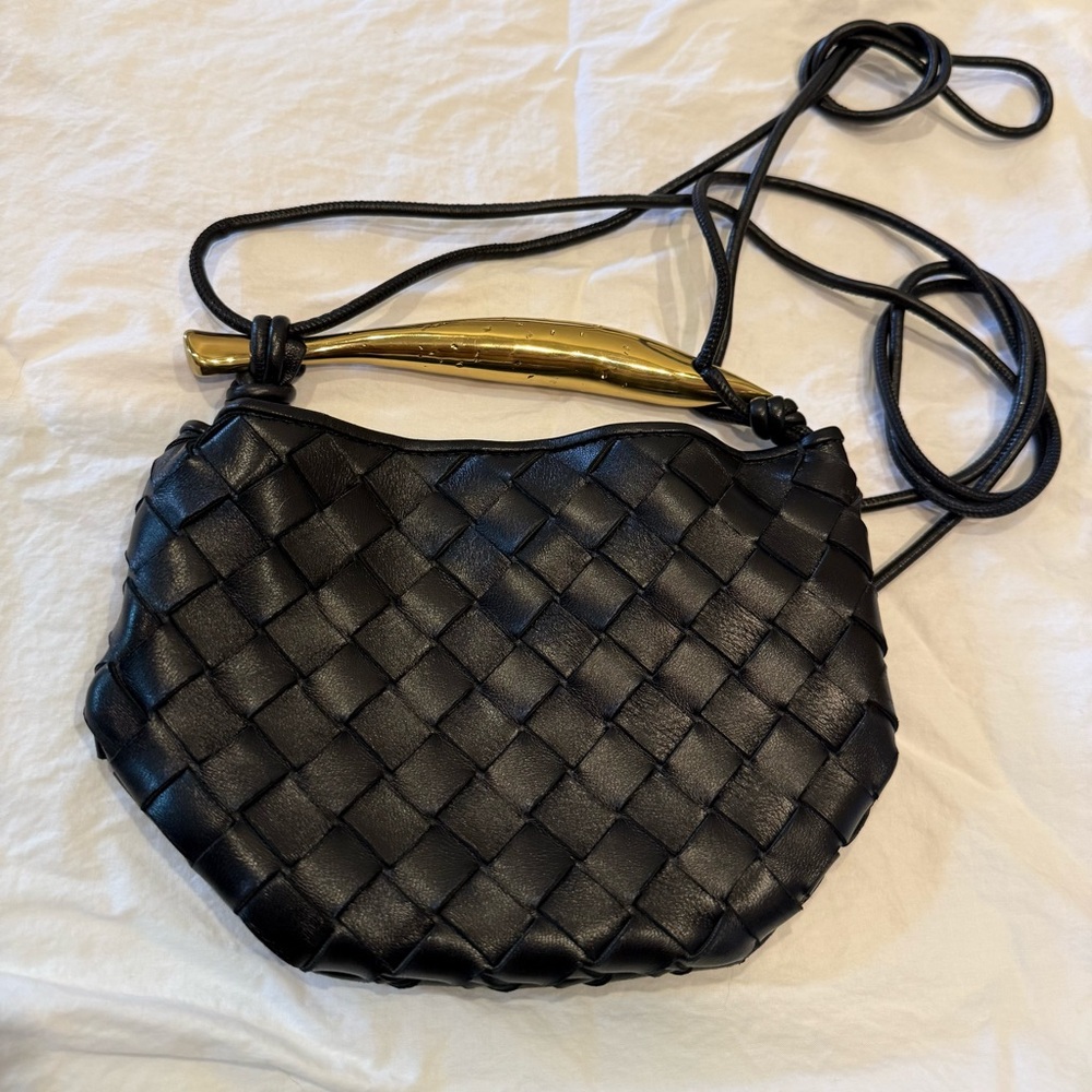 Sardine mini Intrecciato leather shoulder bag